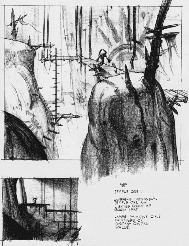 Environmental artwork of the Paramonian Temple. Environmental artwork of the Paramonian Temple.