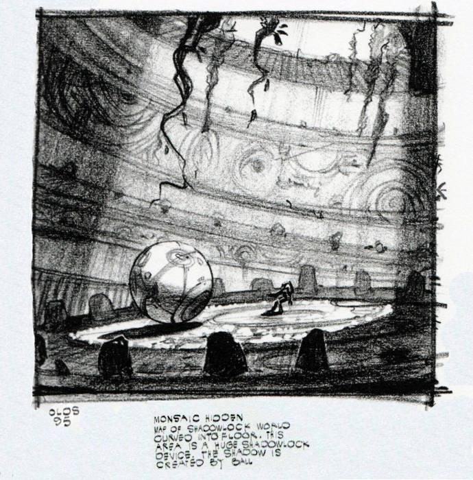 The room with the map of Shadowlock World. The room with the map of Shadowlock World.