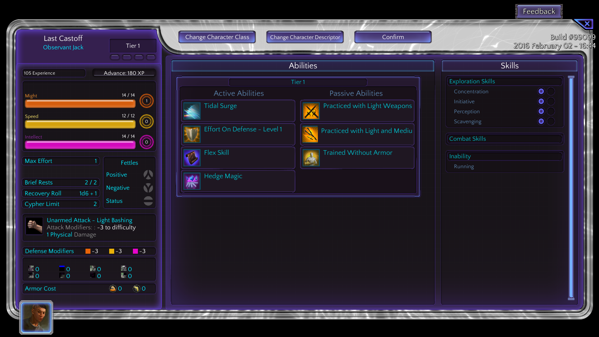 Tier 1 / level up