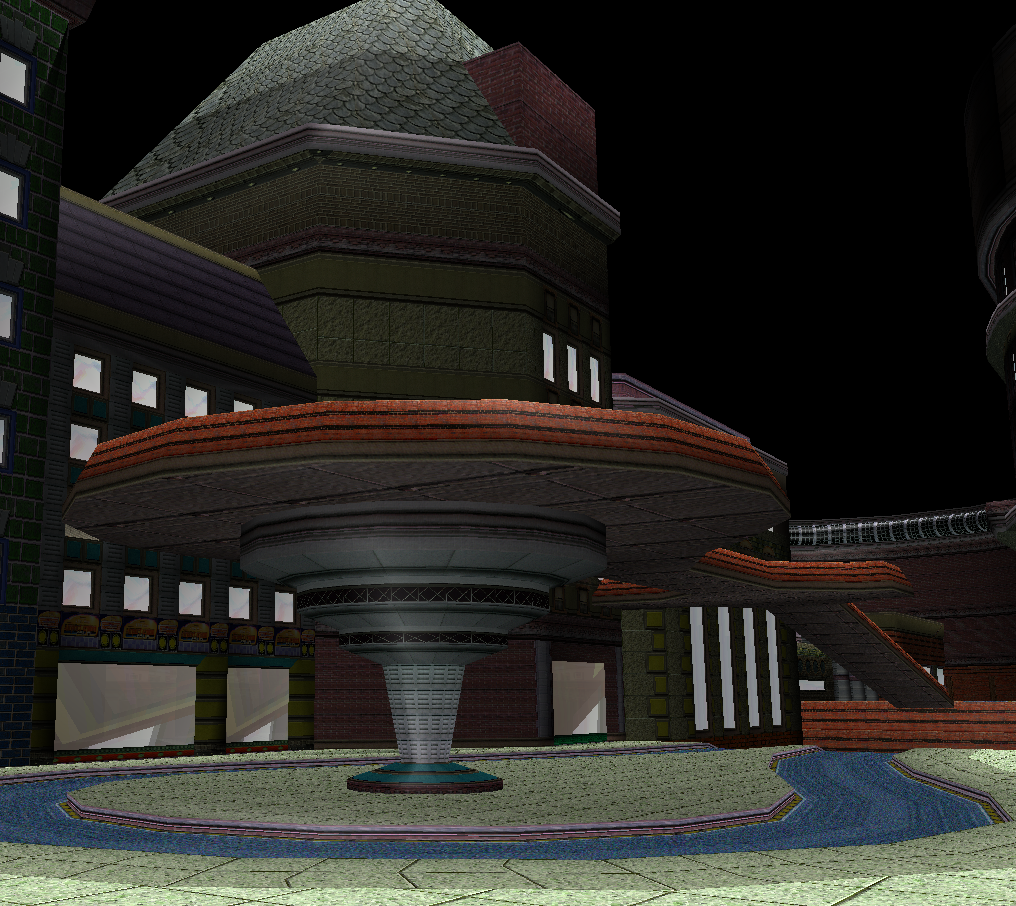 The base of the platform near the end. The base of the platform near the end.