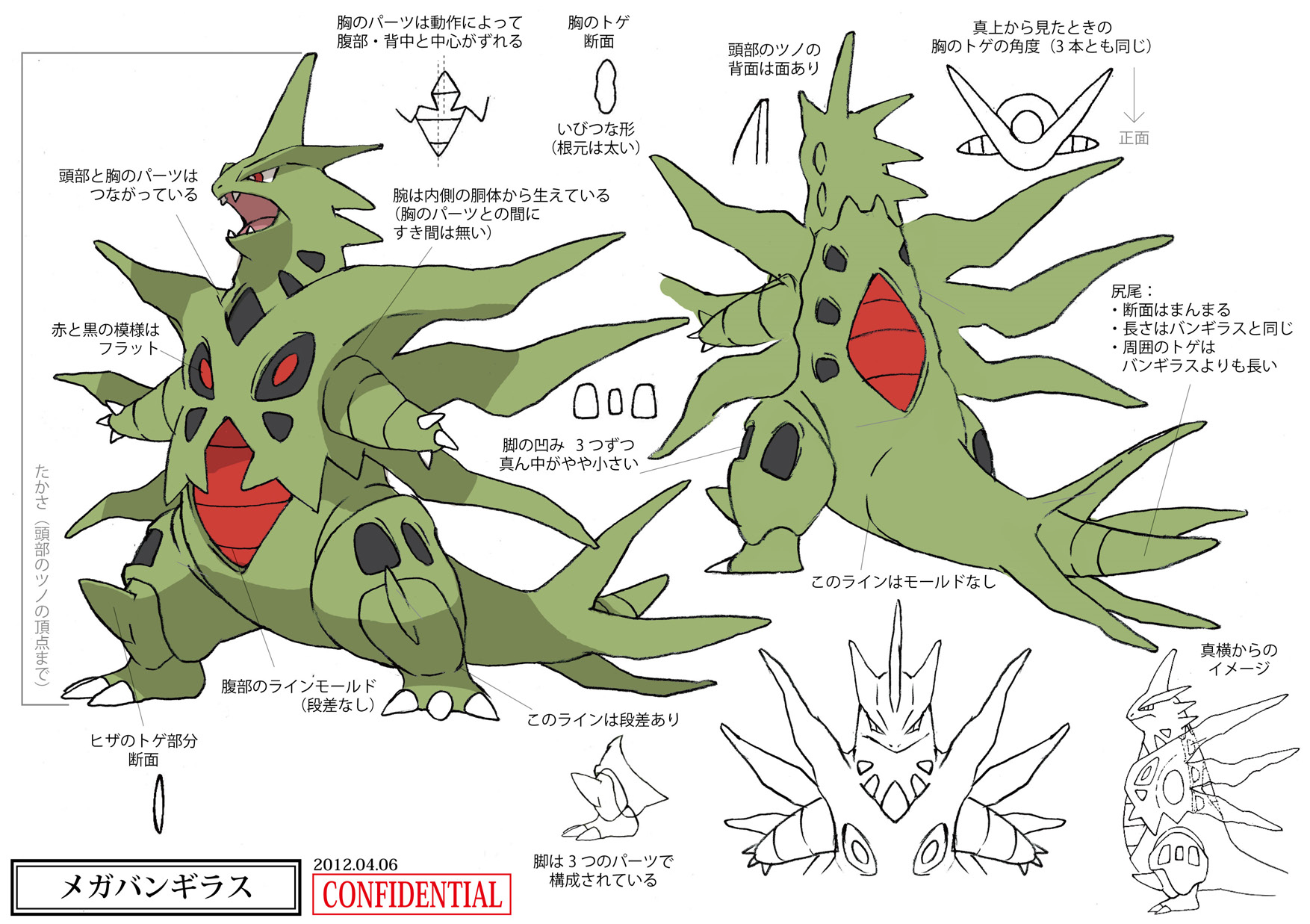 PokeXY_ConceptArt_メガバンギラス_三面図.png