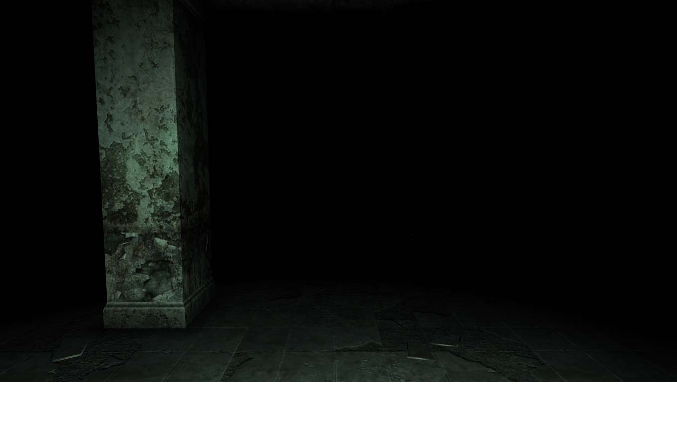 The cell is very dark, making it almost impossible to see anything in game.