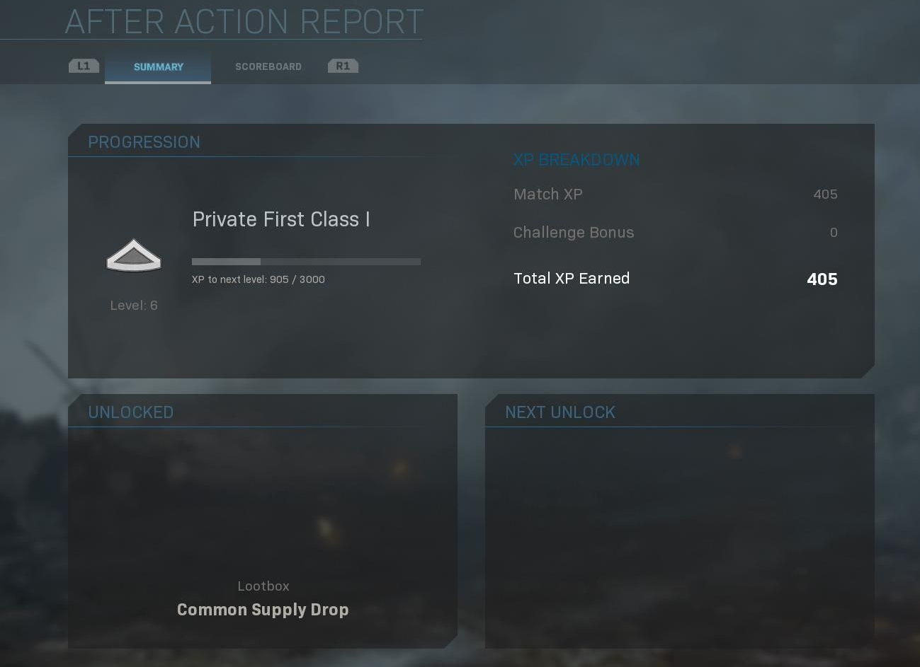 Supply drop being unlocked in the beta.