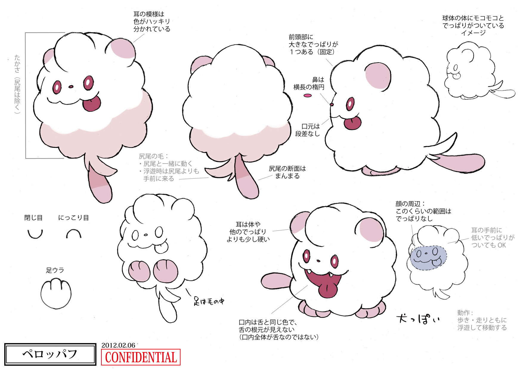 PokeXY_ConceptArt_ペロッパフ_三面図.png