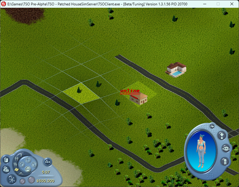 An example of an "Online and Locked" lot as seen in the Map View.
