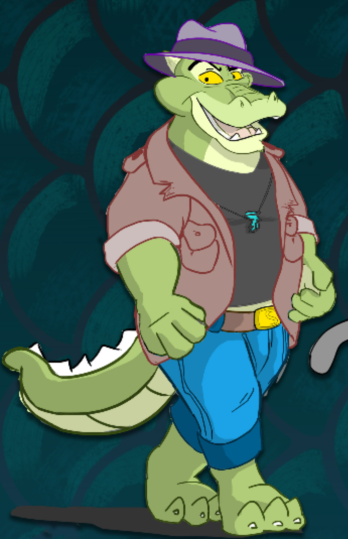 The earliest design of Brok, first seen in Demetrios - The BIG Cynical Adventure