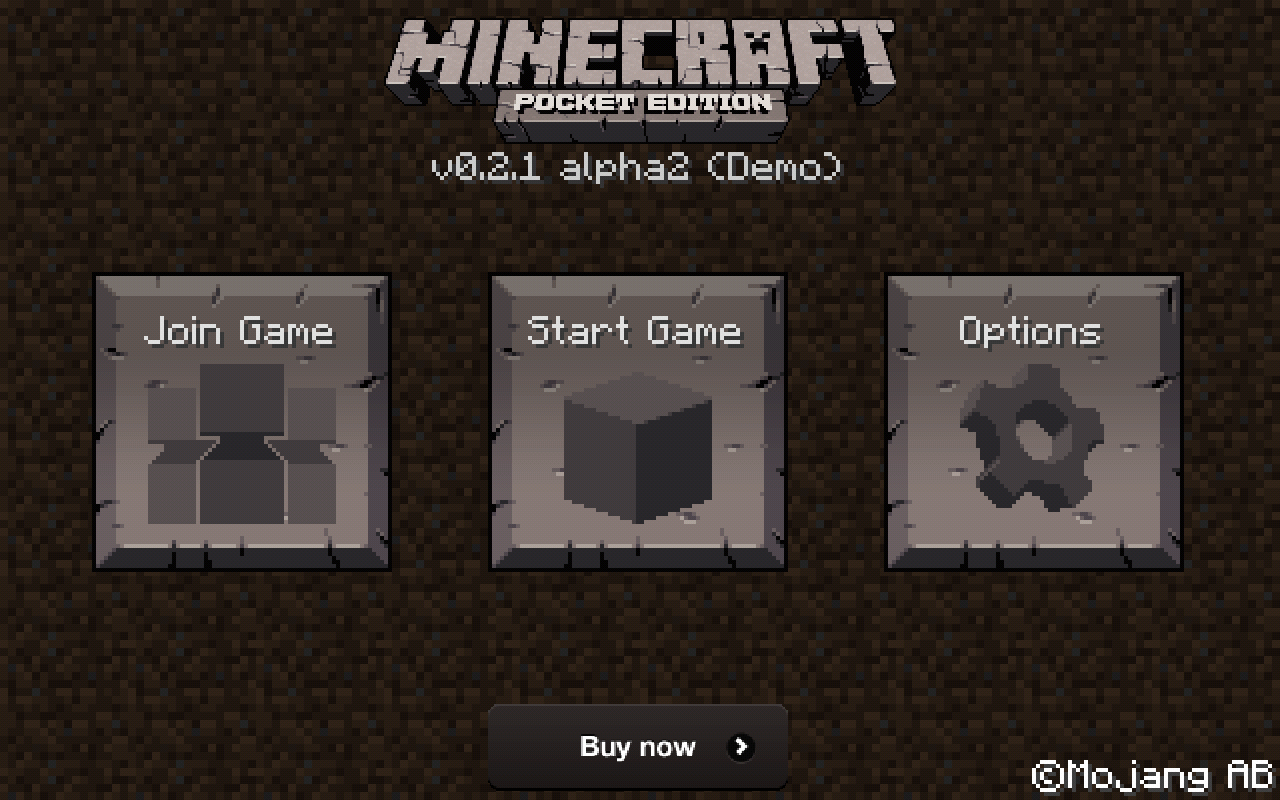 The demo's title screen. The demo's title screen.