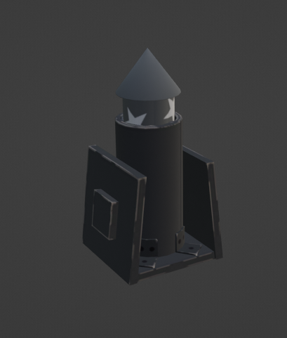 Unused firework tube block model for Airborne within game files.