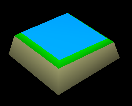 Yet another square stone object. This one has a purple stone base, a grassy middle with flowers on it, and a rim that uses a unique texture in the object texture file that no other model uses, except the last unreferenced model here, much like the white WELE model.