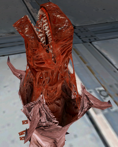 Close up of the Sandworm's second head. Close up of the Sandworm's second head.