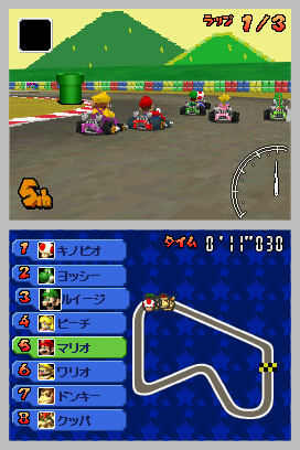 An early SNES Mario Circuit 1. Brighter barriers, and different background. An early SNES Mario Circuit 1. Brighter barriers, and different background.