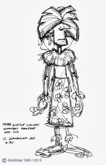 Another sketch of a tribesman. Another sketch of a tribesman.