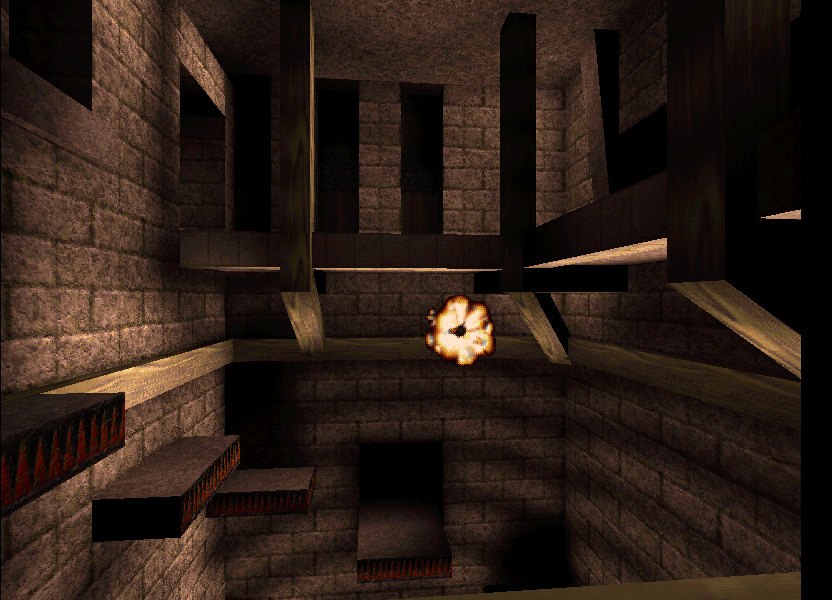 Looking down the shaft on the side where the Brute was. Looking down the shaft on the side where the Brute was.