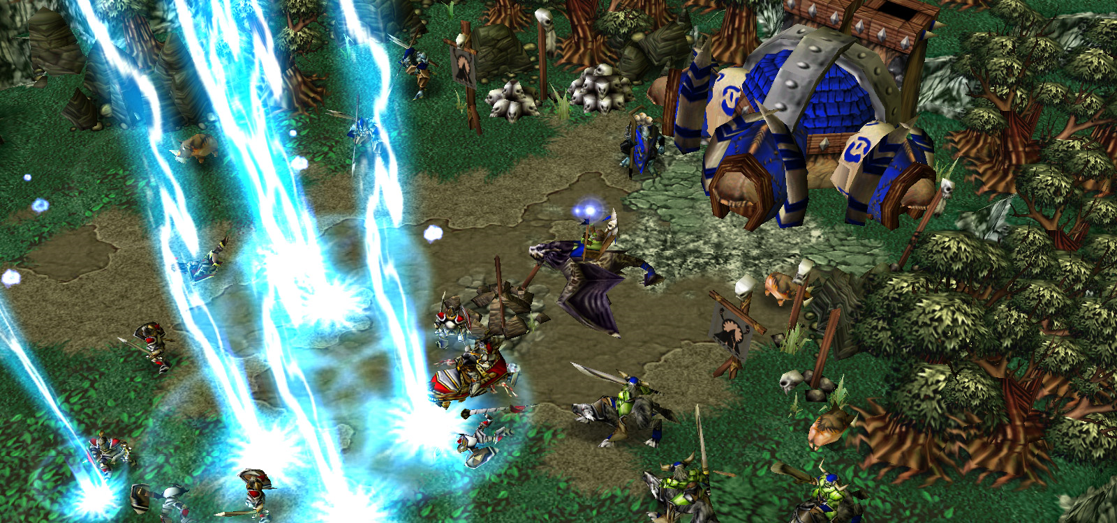 The Farseer in the Beta, using his Call Storm spell. The Farseer in the Beta, using his Call Storm spell.