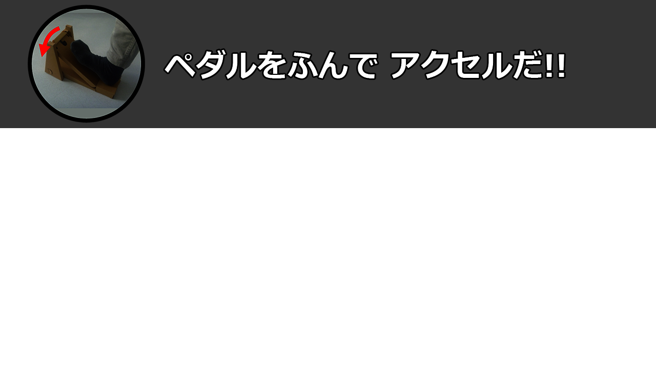 ペダルをふんで アクセルだ!!(Use pedal to accel!) ペダルをふんで アクセルだ!!(Use pedal to accel!)