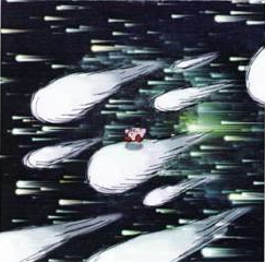 "Meteor Shower", meant for a space stage that never came to be. "Meteor Shower", meant for a space stage that never came to be.