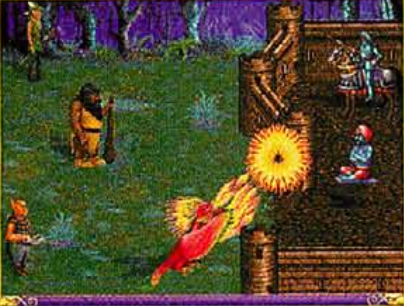 In vanilla version of the game there's no lower wall during siege. Screenshot from advertisement, for example can be found in CGW 138 Jan 1996 p54. In vanilla version of the game there's no lower wall during siege. Screenshot from advertisement, for example can be found in CGW 138 Jan 1996 p54.
