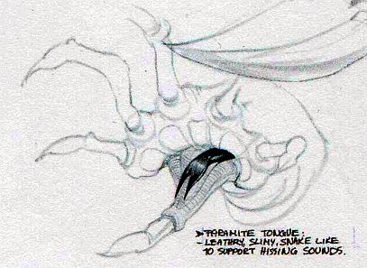 Artwork of a Paramite's tongue.