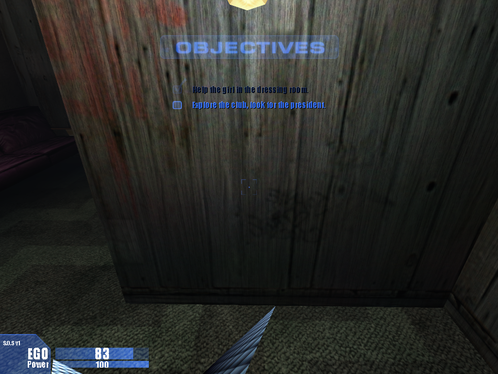 The objective list with a completed objective.