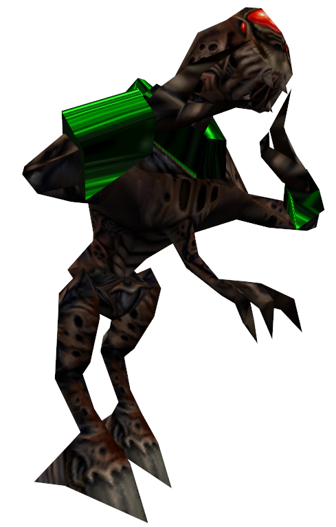 Barnacle1: An Alien Slave is grabbed by a Barnacle. Barnacle1: An Alien Slave is grabbed by a Barnacle.