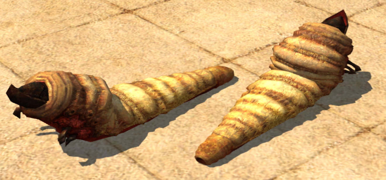 DevourerC texture applied to Crypt Worm in the Editor