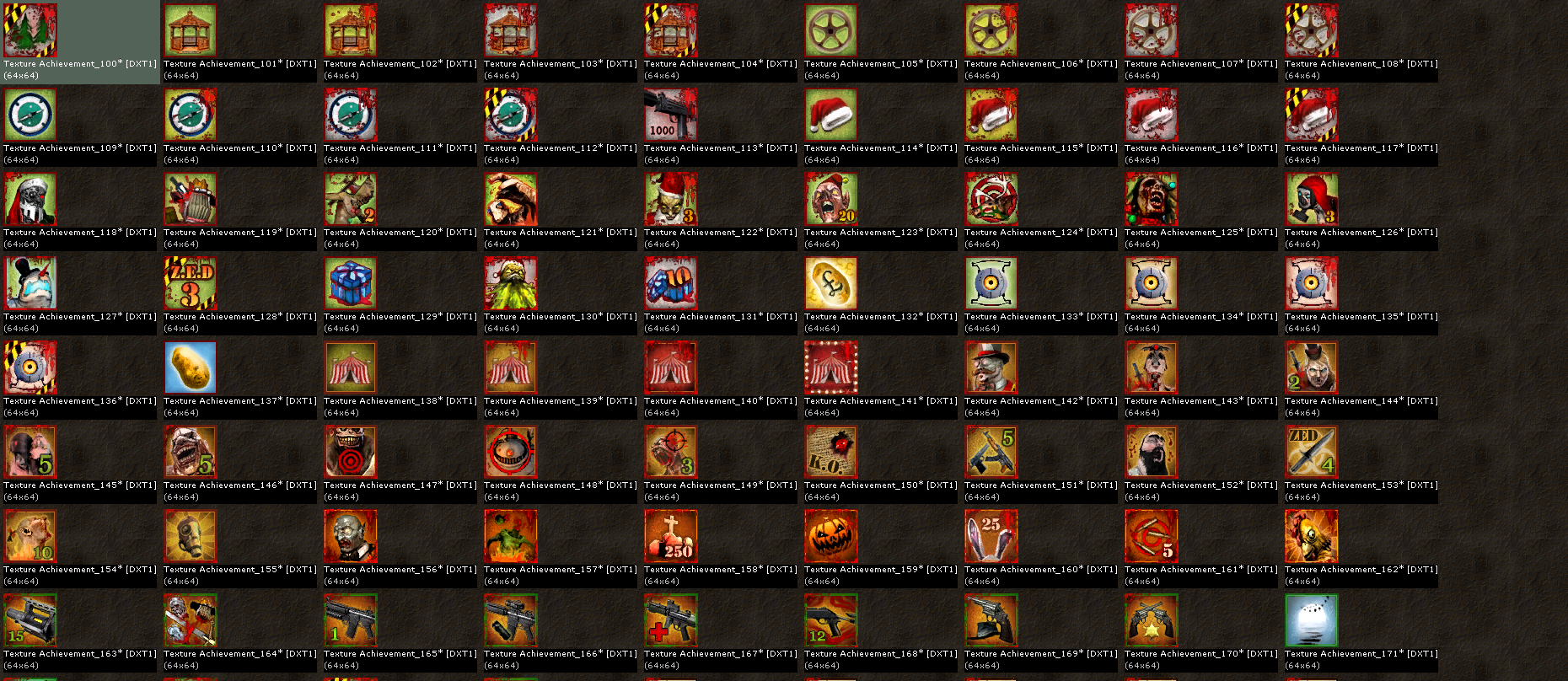 Achievements 100 through 171 Achievements 100 through 171