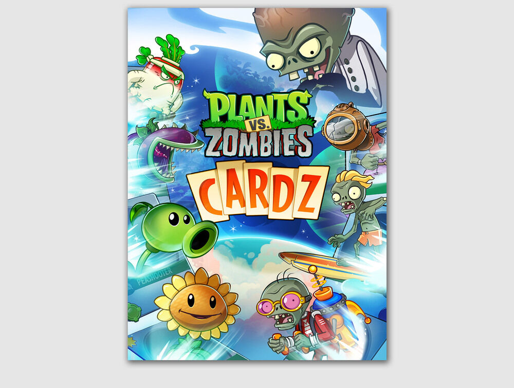 An early title screen, with the name "Plants vs. Zombies Cardz".