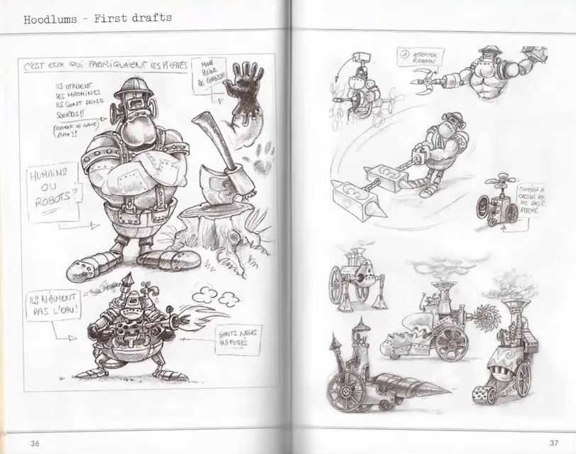 First draft of the Hoodlums, where they were originally going to be the creators of the Robo-Pirates. First draft of the Hoodlums, where they were originally going to be the creators of the Robo-Pirates.
