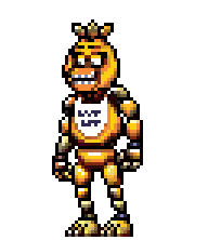 Chica searching in the SNES version.
