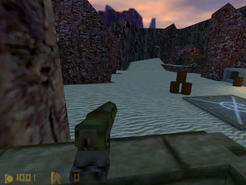 Using the machine gun. Using the machine gun.
