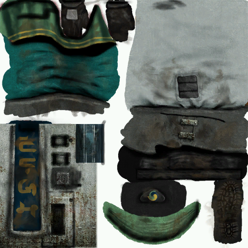 2002 Blue Texture for the Human Commando's legs and arms.
