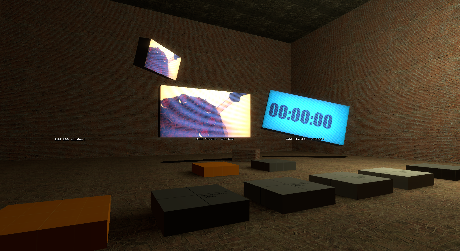 The displays active. The displays active.