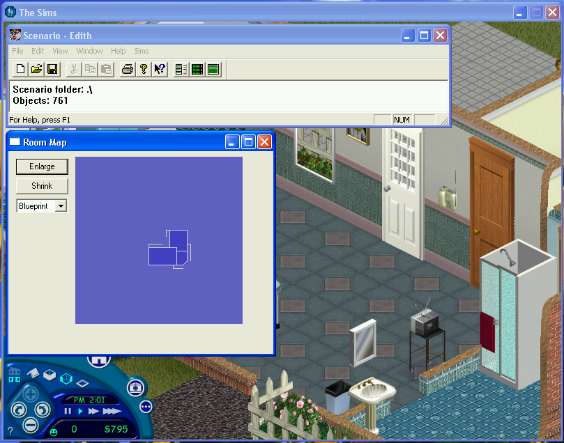 Room Map tool dialog functioning as intended, on a debug build.