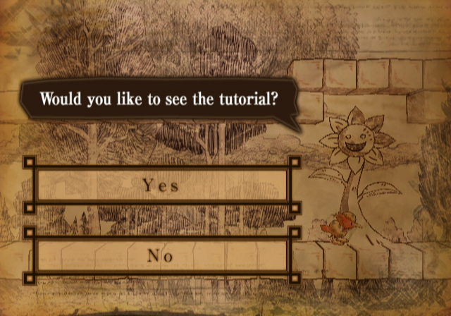 Here, the English-language tutorial is viewed in the monochrome Japanese game. Here, the English-language tutorial is viewed in the monochrome Japanese game.