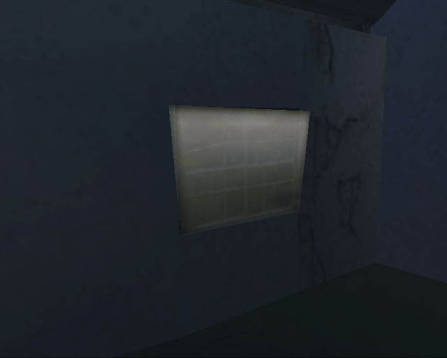 A light behind the right window of the house next to Clint's. A light behind the right window of the house next to Clint's.