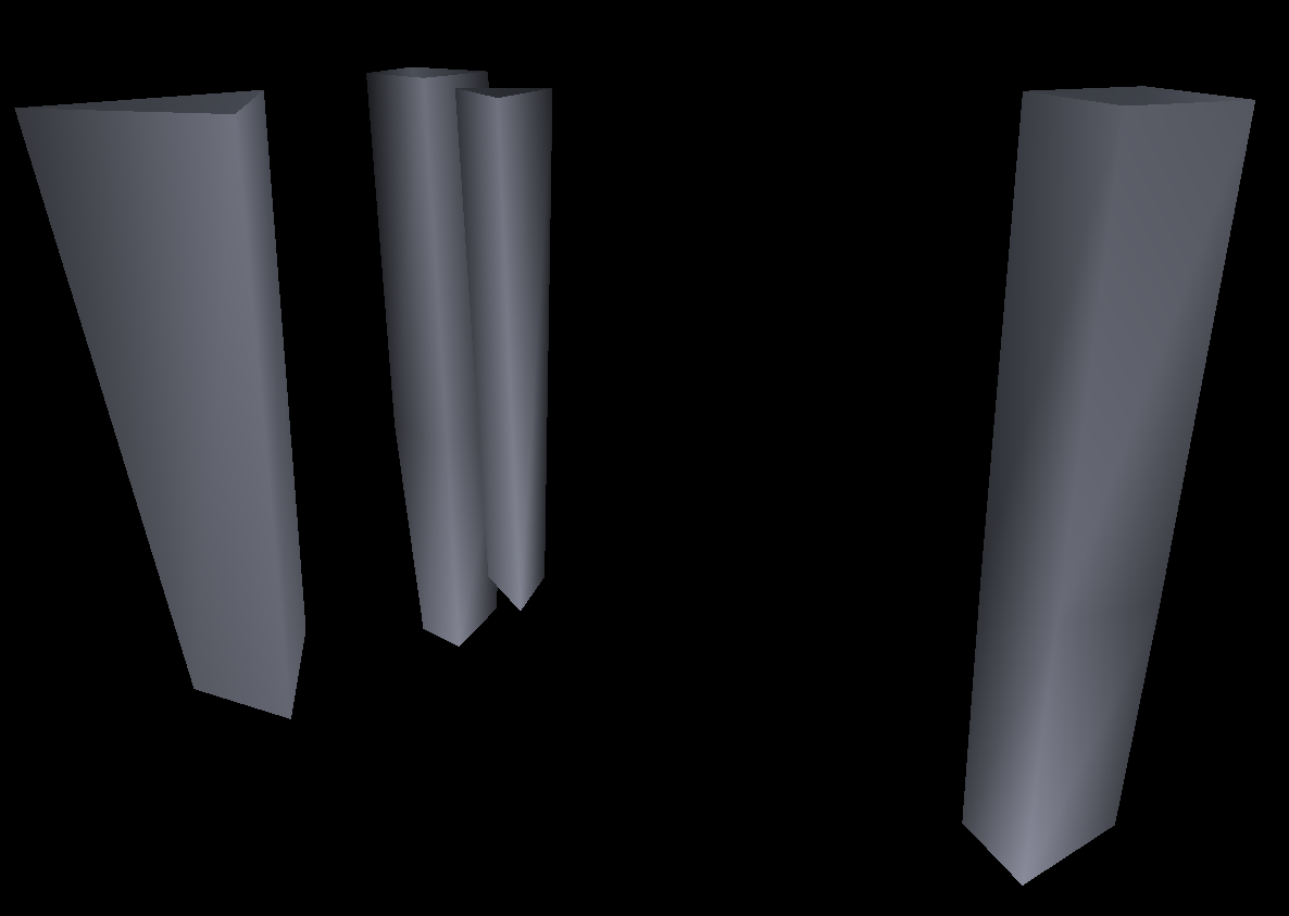 Four individual pillars.