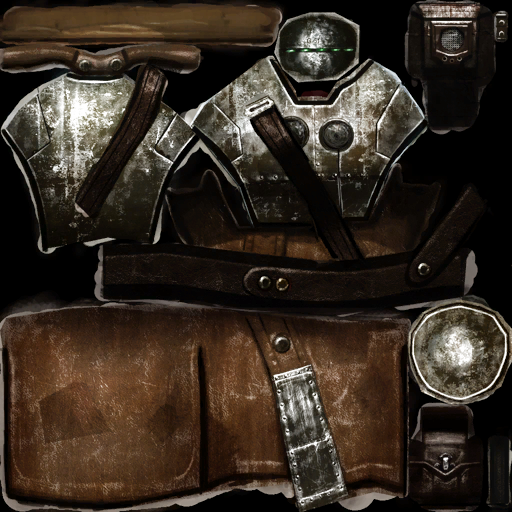 Human Commando body texture.