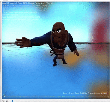 A leftover animation from the Prototype builds, this animation was used when holding Mustache Girl. It sees no use anywhere in the final game.