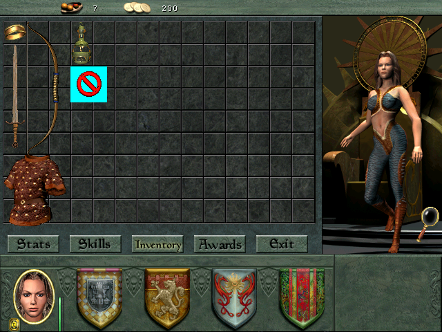 A placeholder item on the inventory screen. A placeholder item on the inventory screen.