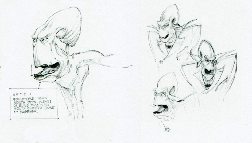 Facial expression drawings.