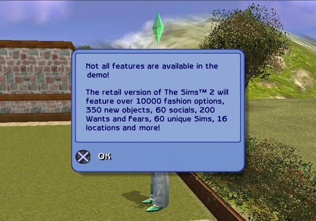 Demo-exclusive starting message #2 Demo-exclusive starting message #2