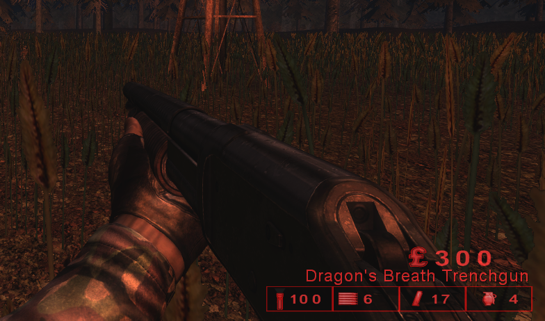 Flashlight included in the HUD. Flashlight included in the HUD.