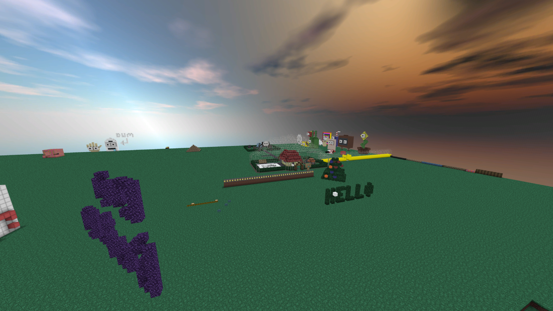 Some rude builds being left out of view. Some rude builds being left out of view.