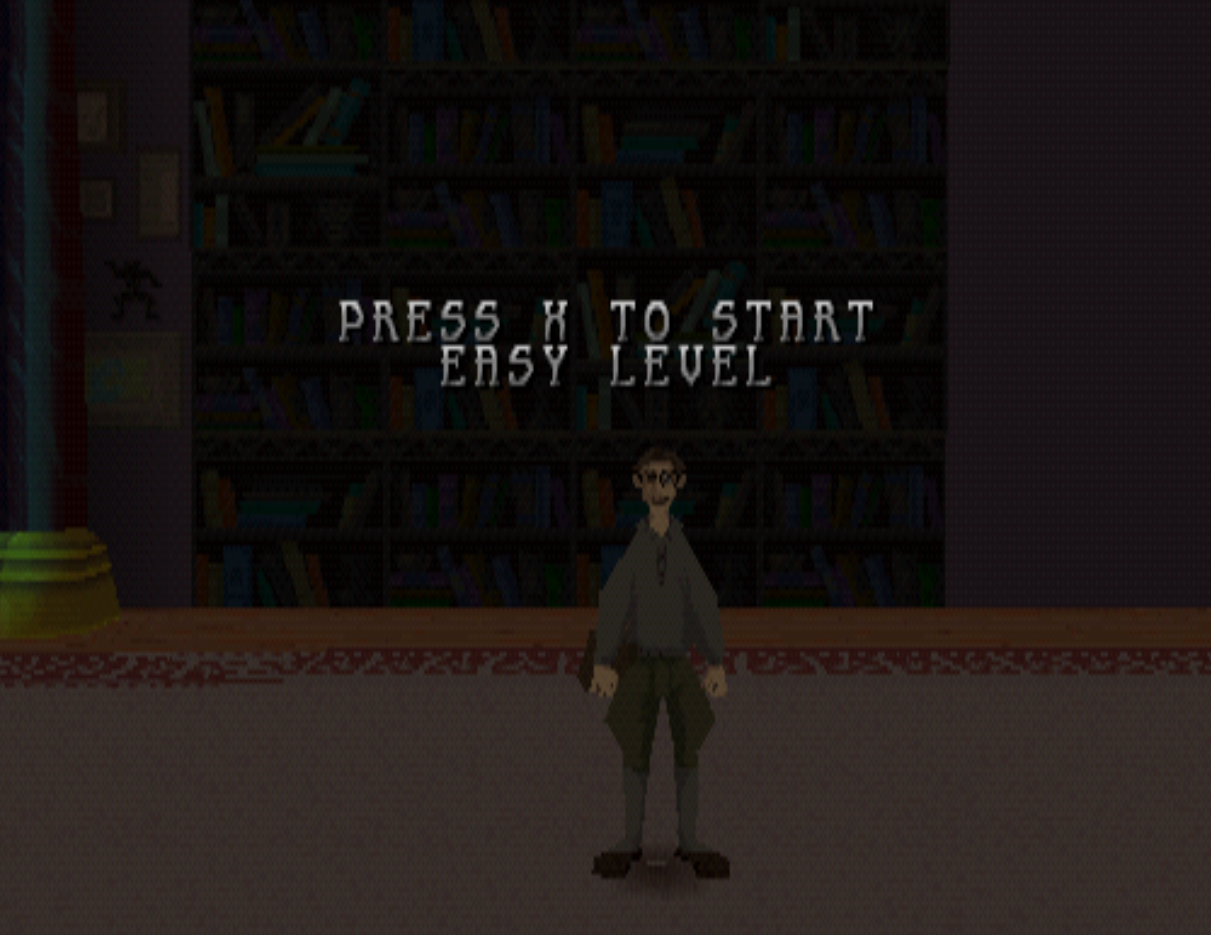 [0956AE = 21] Pressing Circle here changes the text in the middle from "EASY LEVEL" to "HARD LEVEL" but apart from that, no other inputs seem to be accepted.
