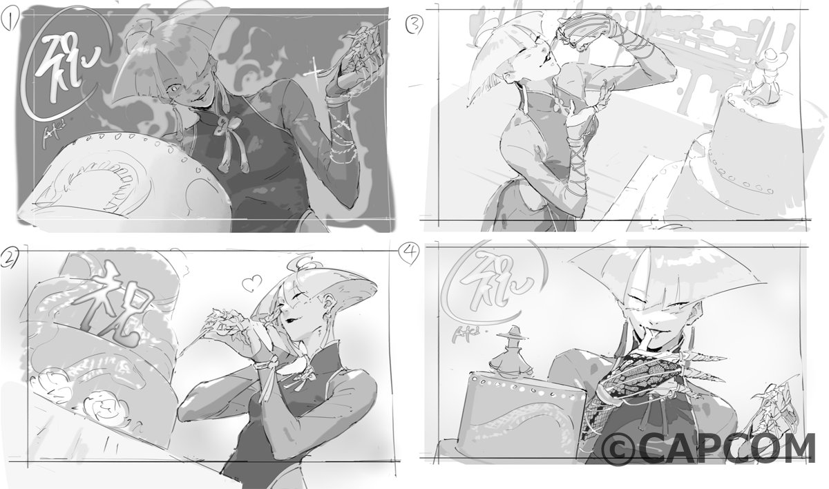 SF6PrereleaseAKIBirthdayArtUnusedConcepts.png