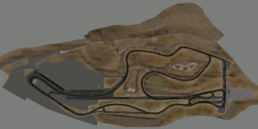 A low-resolution overhead view of the raceway.