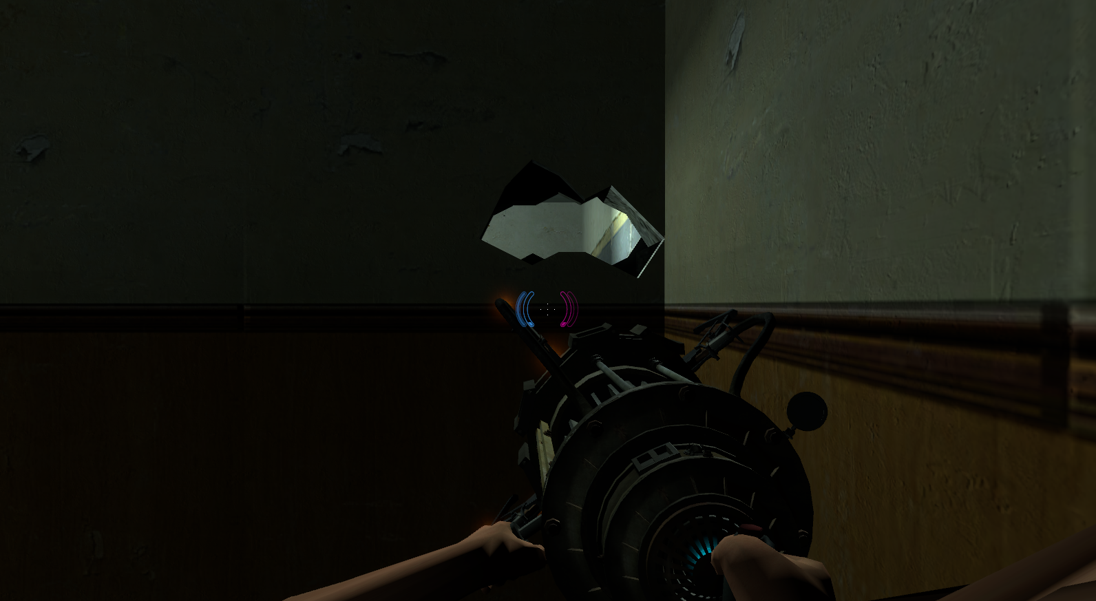 The hole in the wall. The hole in the wall.