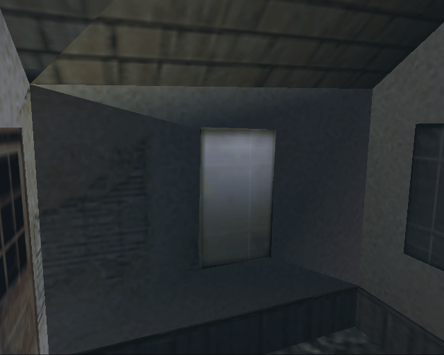 A light behind the front window of Clint's house. A light behind the front window of Clint's house.