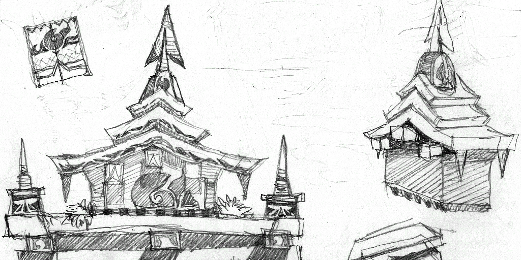 Concept art for Seaside Hill.