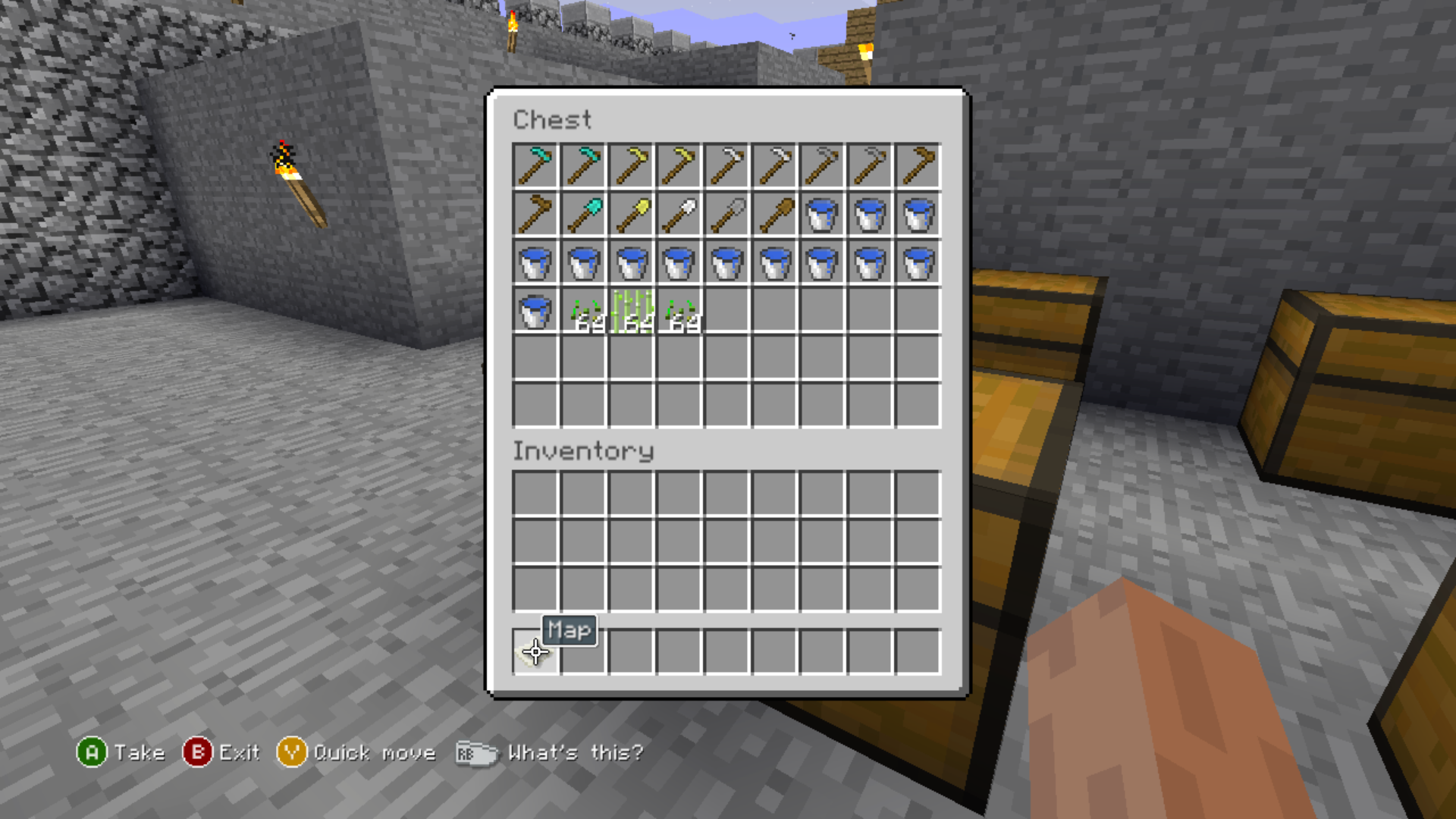 The contents of the chest on the second row and first column. The contents of the chest on the second row and first column.